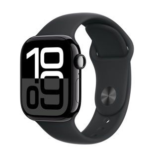 Smartwatch Apple Watch Series 10 42mm Gps Alluminio Jet Black Cinturino Sport Nero S/M Mwwe3ql/A