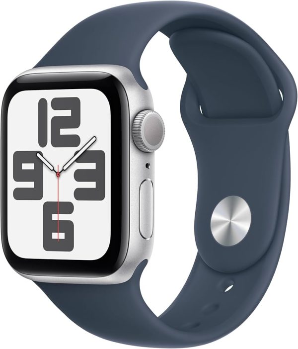 SMARTWATCH APPLE WATCH SERIES SE 2 40MM GPS ALLUMINIO SILVER CINTURINO SPORT BLUE S/M MRE13QL/A ITALIA