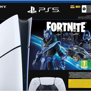 Console Ps5 Digital Edition Slim 1tb Sony Bundle Fortnite White Italia