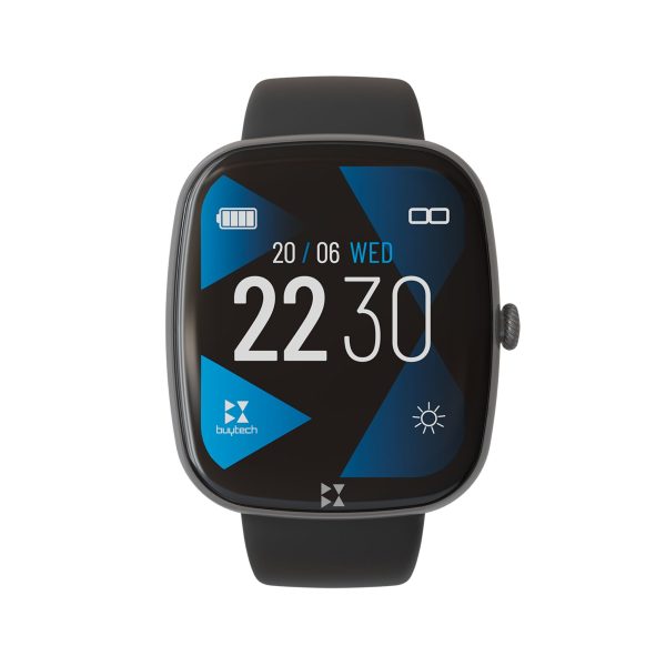 SMARTWATCH BUYTECH BY-GAMMA-BK CASSA NERA CON CINTURINO SILICONE NERO