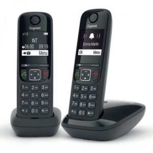 CORDLESS SIEMENS GIGASET AS690 DUO BLACK