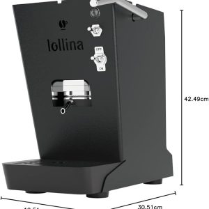 MACCHINA DA CAFFE' LOLLO CAFFE' LOLLINA BASIC NERO + BOX 40 CIALDE LOLLO MIX CLASSICA