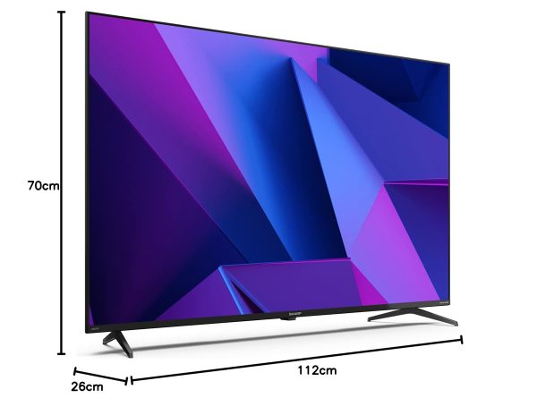 Tv Led 50" Sharp Aquos 4k 50fn2ea Smart Tv Black