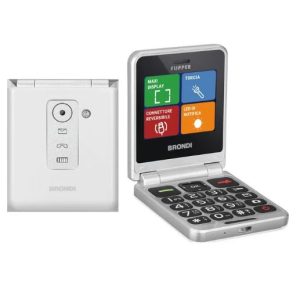 CELLULARE BRONDI FLIPPER DUOS WHITE ITALIA