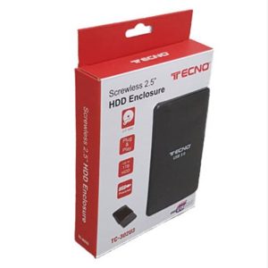 Box Esterno Hdd 2,5 Usb 3.0 Tecno Accessori Tc-302 In Materiale Plastico Rivestito In Gomma
