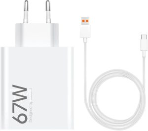 CARICABATTERIA DA RETE 67W XIAOMI BHR9465EU USB-A + CAVO TYPE-C
