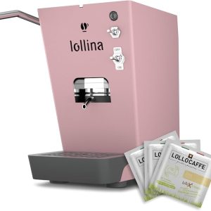 MACCHINA DA CAFFE' LOLLO CAFFE' LOLLINA CANDY ROSAPOP + BOX 40 CIALDE LOLLO MIX ORO