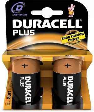 BATTERIA TORCIA ALCALINA 2PZ DURACELL PLUS POWER MN1300