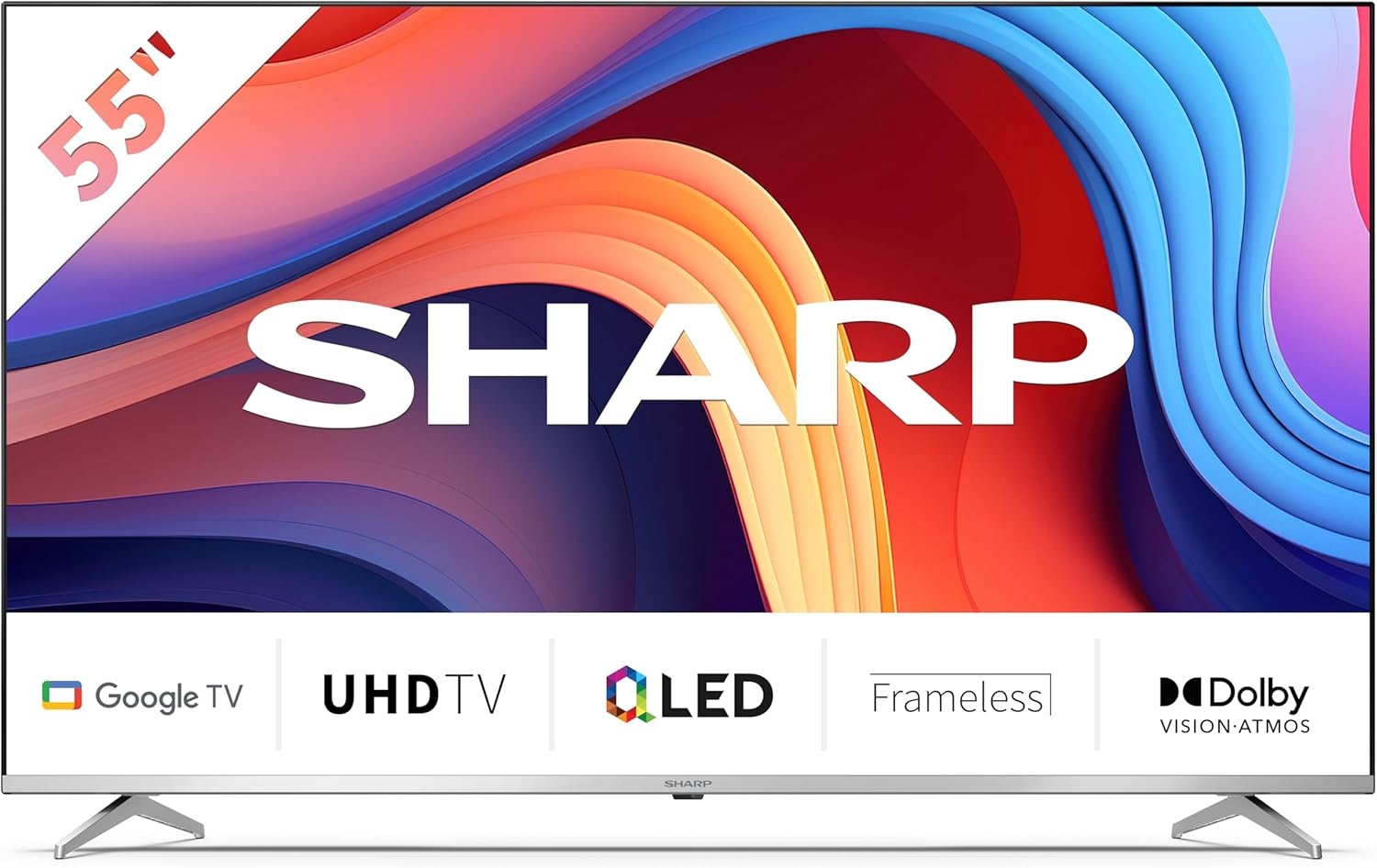 Tv Qled 55" Sharp Aquos 55gp6260e Smart Tv Black