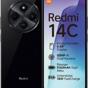 SMARTPHONE XIAOMI REDMI 14C NFC 4+128GB DUOS BLACK WINDTRE