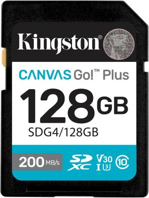 Memory Card Secure Digital 128gb Kingston Classe 10 Sdg4/128gb