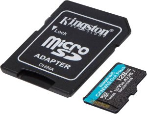 MEMORY CARD MICRO SD/TRANSFLASH 128GB KINGSTON CANVAS GO PLUS CLASSE 10 SDCG4/128GB