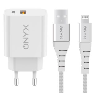 CAVO CARICA RAPIDA 12W 1M PER SMARTPHONE ONYX OX-L1 USB LIGHTNING