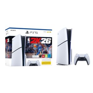 Console Ps5 Standard Edition Slim 1tb Sony Bundle Nba 2k26 White
