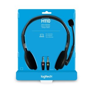 CUFFIE + MICROFONO 3,5MM LOGITECH STEREO H110 981-000271