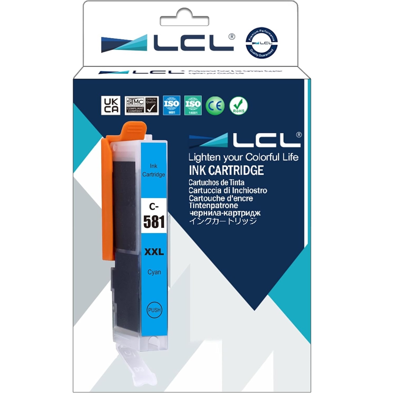 Compatibile Canon Pgi-581 Ciano Con Chip