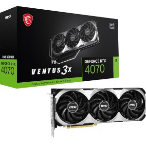 Vga Pci-E Msi Geforce 12gb Rtx 4070 Ti Ventus 3x E1 Oc
