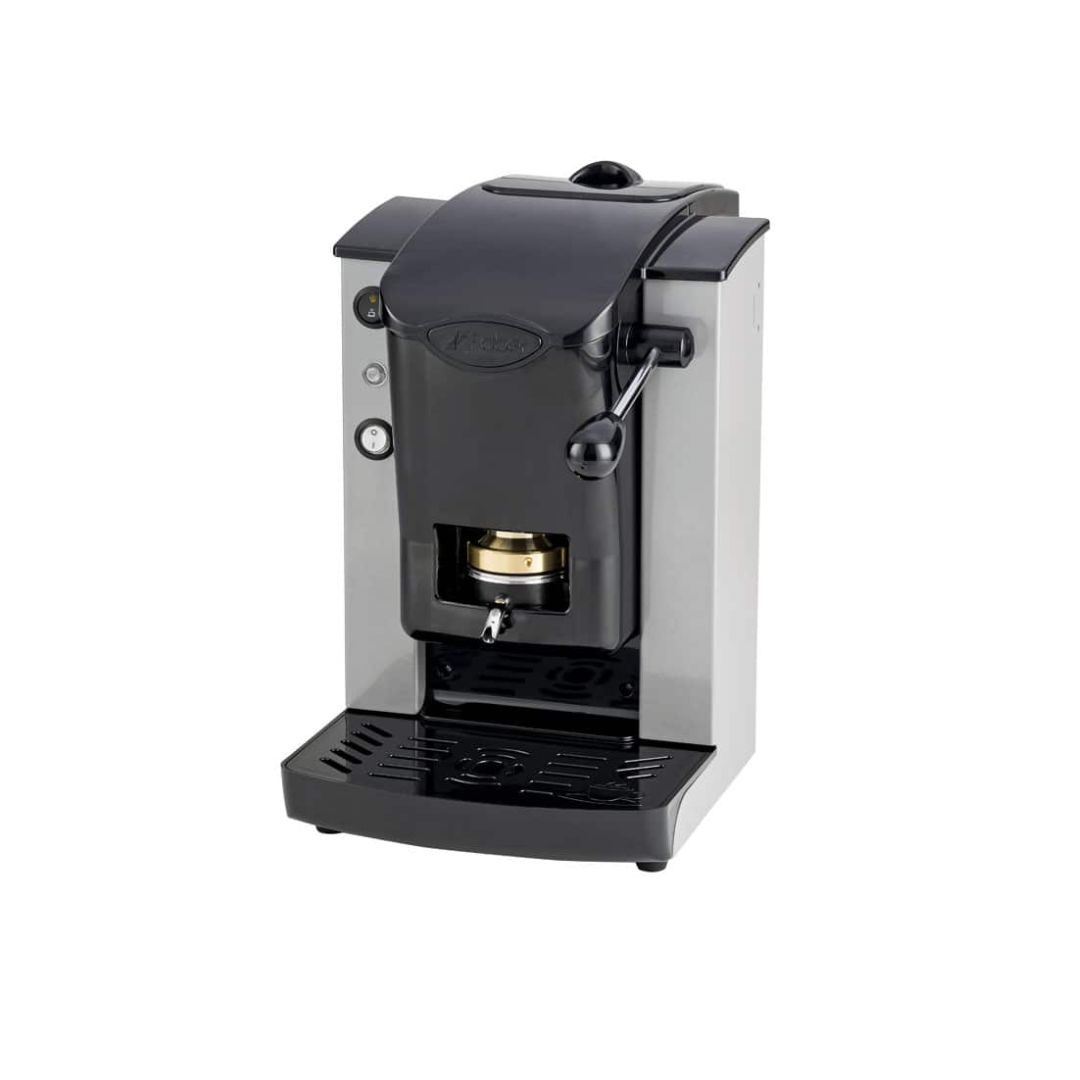 MACCHINA DA CAFFE' FABER SLOT PLAST BASIC TELAIO GRIGIO PLASTICHE NERO PRESSACIALDA IN OTTONE SPGRINBASOTT
