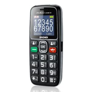 CELLULARE BRONDI AMICO UNICO+ DUOS BLACK ITALIA