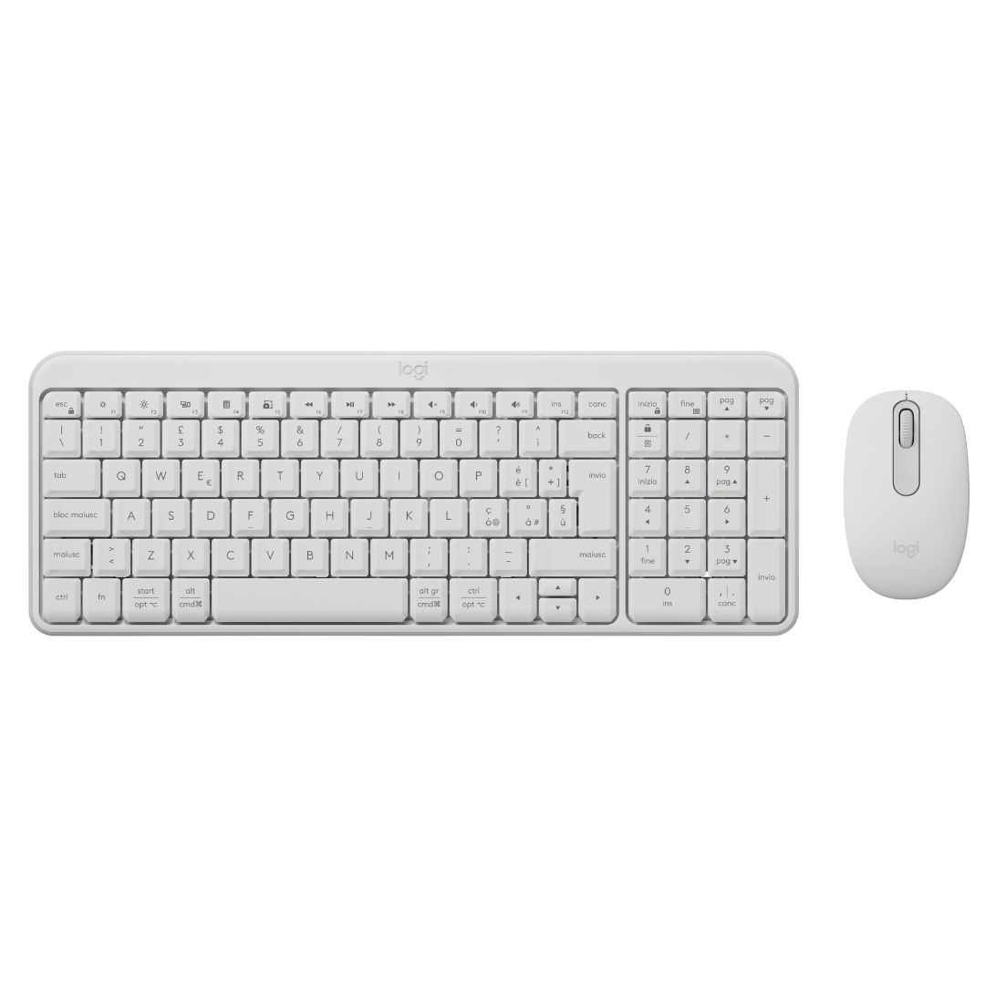 TASTIERA + MOUSE OTTICO BLUETOOTH LOGITECH MK250 920-013535 WHITE