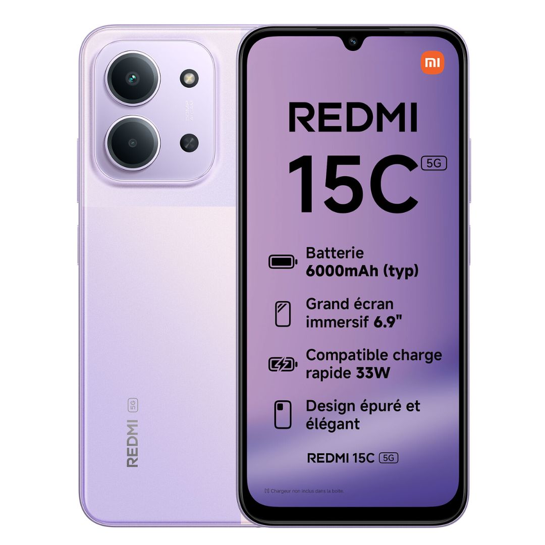 SMARTPHONE XIAOMI REDMI 15C 5G 4+256GB DUOS PURPLE ITALIA