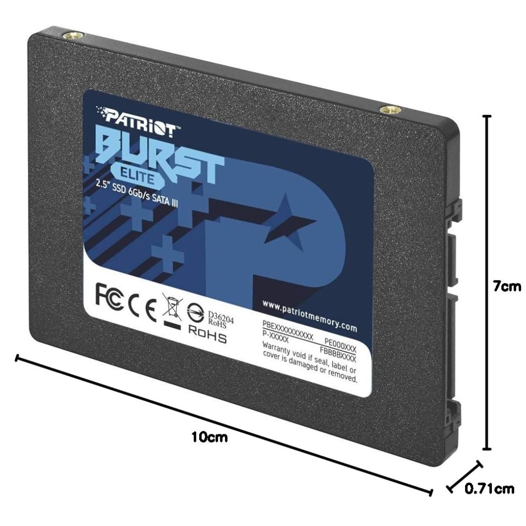 HARD DISK 2,5 SSD 240GB PATRIOT BURST ELITE PBE240GS25SSDR