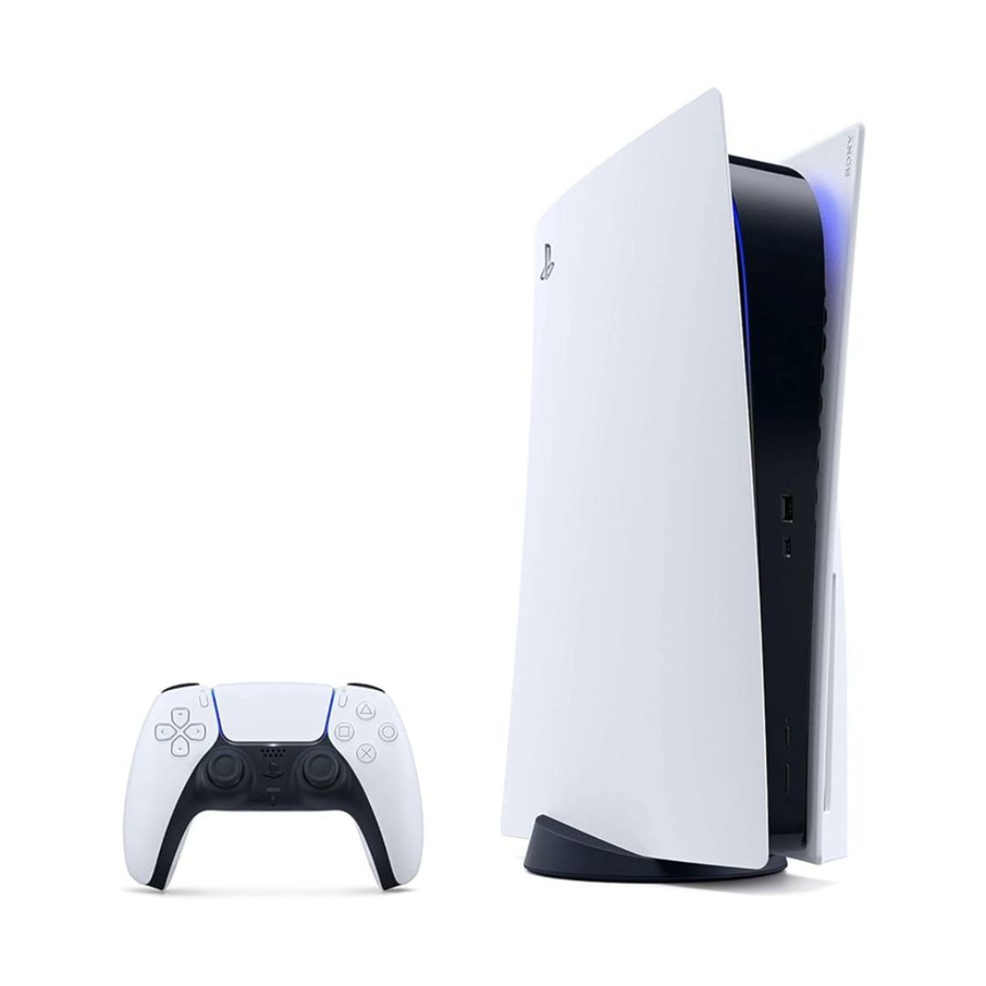CONSOLE PS5 DIGITAL EDITION SLIM 825GB SONY BUNDLE DOPPIO GAMEPAD WHITE ITALIA