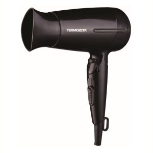 ASCIUGACAPELLI DA VIAGGIO PIEGHEVOLE 1600W TERMOZETA AIR VOYAGE 73048 BLACK
