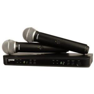 KIT MICROFONI BLX SERIES BLX288E PG58 M17 BLACK 957 SHURE