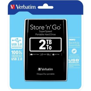 HARD DISK ESTERNO 2,5 USB 3.0 2TB VERBATIM 53177