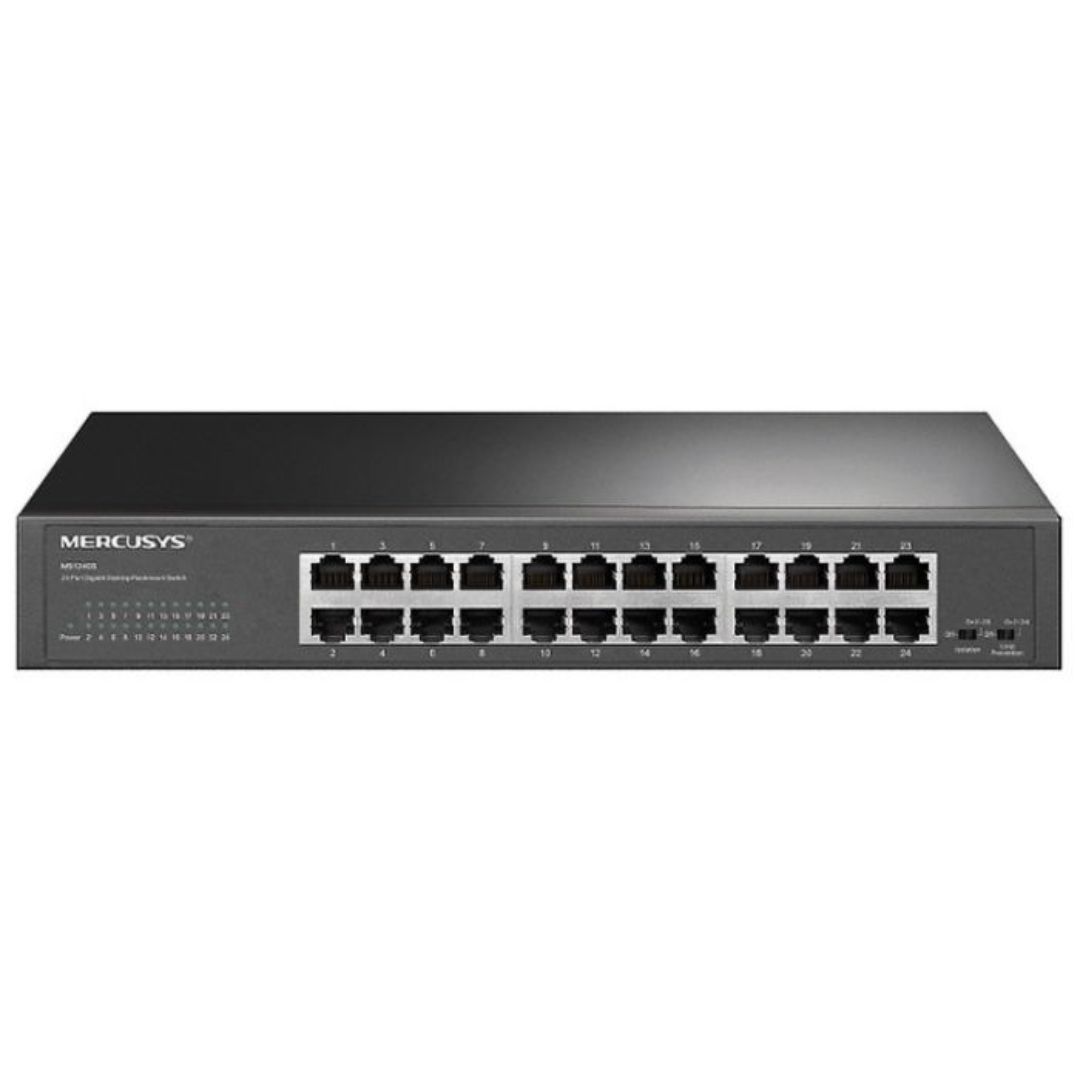 HUB SWITCH 24 PORTE GIGABIT MERCUSYS MS124GS