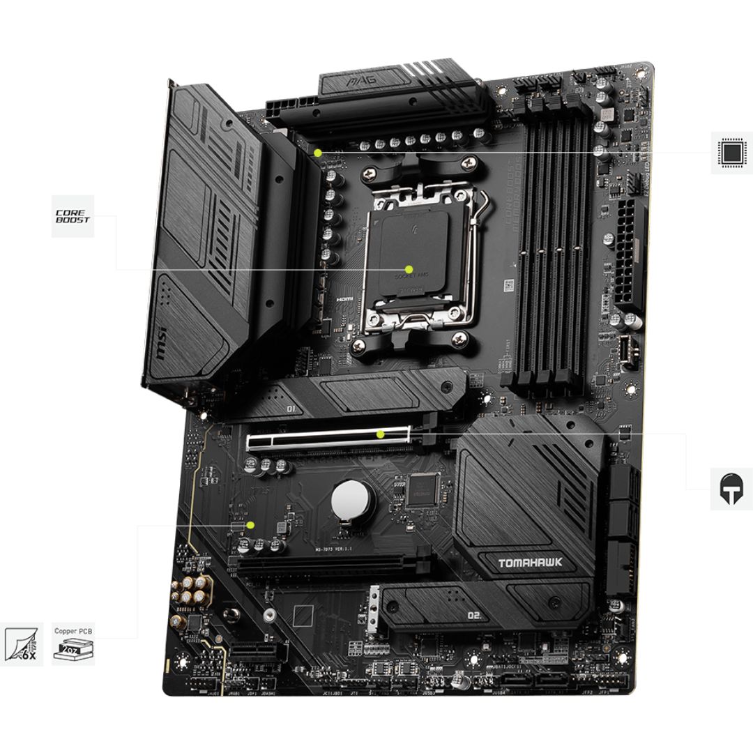 MAINBOARD AM5 MSI B650 TOMAHAWK WIFI 7D75-001R