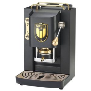 MACCHINA DA CAFFE' FABER PRO DELUXE PROBLACKBASOTT PRESSACIALDA IN OTTONE BLACK