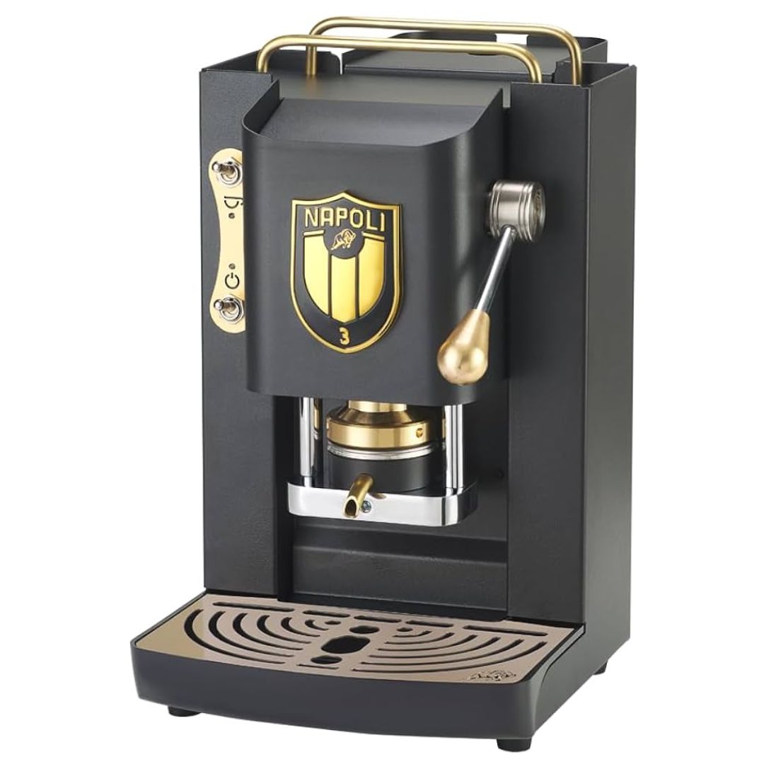 MACCHINA DA CAFFE' FABER PRO DELUXE PROBLACKBASOTT PRESSACIALDA IN OTTONE BLACK