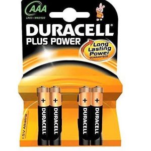 BATTERIA MINISTILO AAA ALCALINA 4PZ DURACELL PLUS MN2400