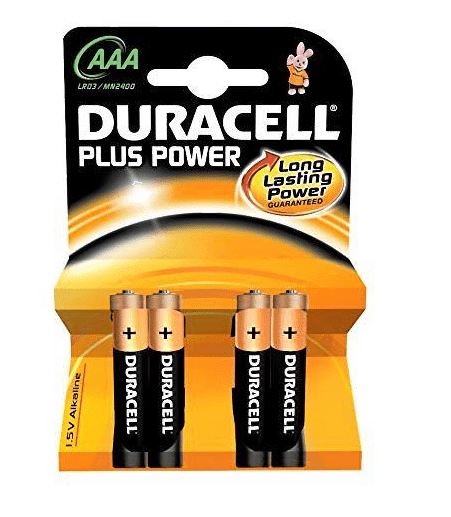 BATTERIA MINISTILO AAA ALCALINA 4PZ DURACELL PLUS MN2400