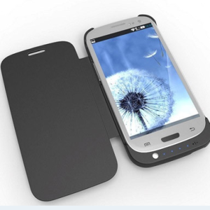 COVER PER SAMSUNG GALAXY S3 I9300 FLIP CON BATTERIA OEM BLACK