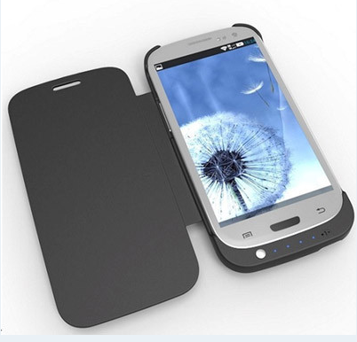 COVER PER SAMSUNG GALAXY S3 I9300 FLIP CON BATTERIA OEM BLACK