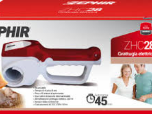 GRATTUGIA ELETTRICA RICARICABILE ZEPHIR ZHC28 BIANCA/ROSSA