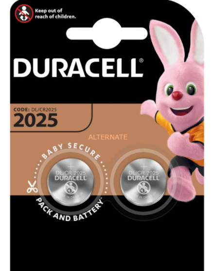 BATTERIA CMOS 3V 2PZ DURACELL CR2025