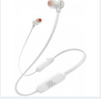 AURICOLARE BLUETOOTH IN-EAR JBL JBLT110BTWHT WHITE