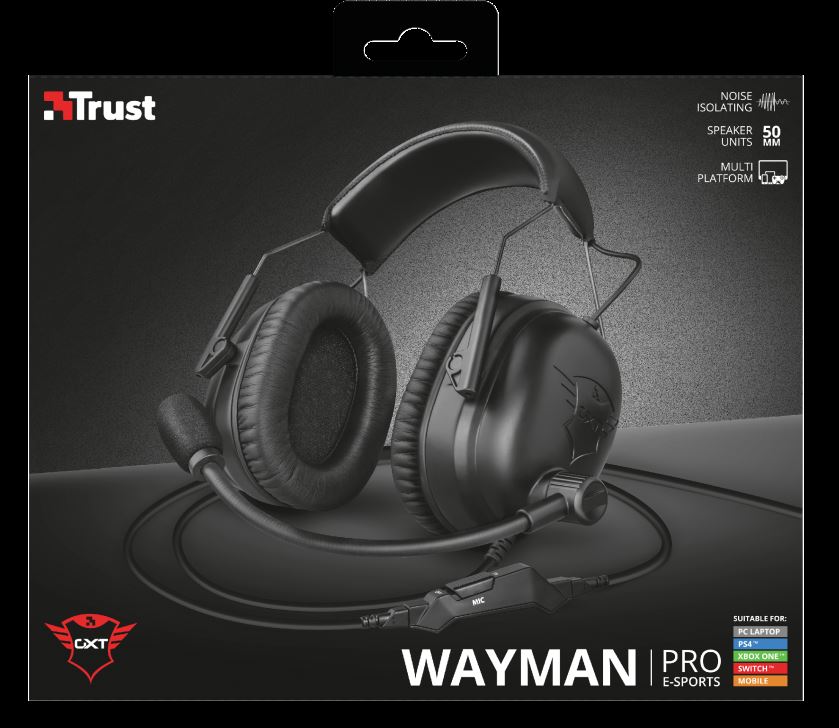 CUFFIE + MICROFONO 3.5MM GAMING TRUST GXT444 WAYMAN PRO 23248