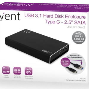 BOX ESTERNO SATA 2,5 USB 3.1 USB-C EWENT EW7070