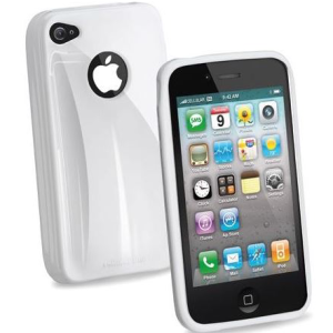 CUSTODIA PER APPLE IPHONE 4 SHOCKING CELLULAR LINE SHCKIPHONE4W WHITE