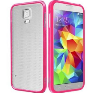 CUSTODIA PER SAMSUNG GALAXY S5 G900 BUMPER PATRICK FRAME-S5P PINK