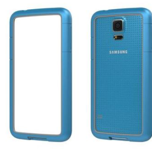 CUSTODIA PER SAMSUNG GALAXY S5 G900 BUMPER PATRICK FRAME-S5A LIGHT BLUE