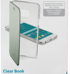CUSTODIA PER SAMSUNG GALAXY S6 G920 CELLULAR LINE CLEARBOOKGALS6G GREEN