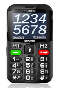 CELLULARE BRONDI AMICO CHIC BLACK ITALIA