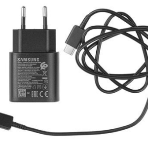CARICABATTERIA DA RETE SAMSUNG SUPER FAST CHARGING 25W USB-C EP-TA800EBE + CAVO DG977BBE BLACK BULK