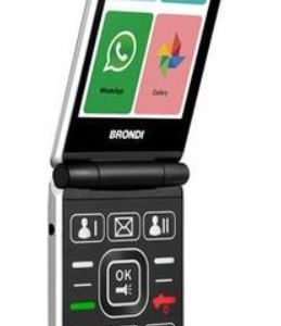 CELLULARE BRONDI AMICO FLIP 4G DUOS SILVER ITALIA